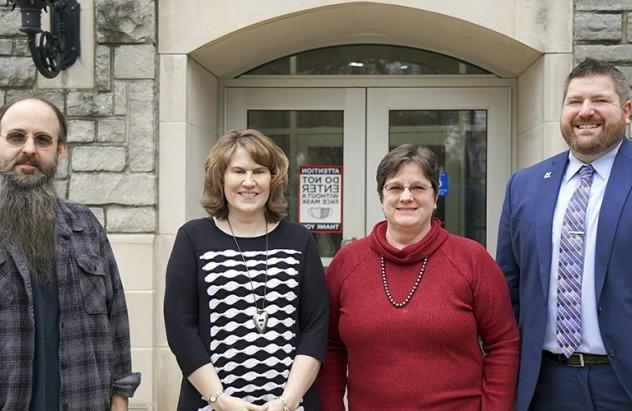 '22 Faculty Award winners Drs. Nate Beres, Pam Faber, Julie O'Reilly and Aaron Sell